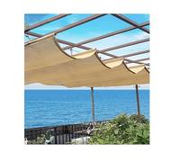 Voile d'ombrage imperméable et rétractable pour pergola et porche, 5 m x 1,6 m - Housse parfaite pour terrasse, jardin, terrasse et arrière-cour