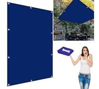 Voile d'ombrage imperméable for balcon, 2,9 x 3,6 m, décoration de jardin extérieure, noir, avec cordes de tension, for terrasses et balcons, protection UV et installation facile(Blu Scuro,2.6x4.4m)