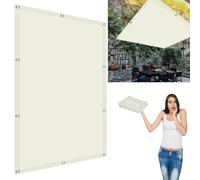 Voile d'ombrage imperméable for balcon, 2,9 x 3,6 m, décoration de jardin extérieure, noir, avec cordes de tension, for terrasses et balcons, protection UV et installation facile(Blu Scuro,3.5x4.7m)