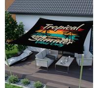 Voile d'ombrage imperméable pour extérieur - Bâche rectangulaire bohème anti-UV avec tissu à séchage rapide pour camping, pique-nique, pelouse, terrasse, jardin, cour, plage, abri (#8, 200 x 240 cm)