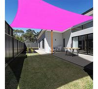 Voile d'ombrage imperméable pour extérieur, terrasse, jardin, rectangulaire, 3 x 2,5 m, rose rouge, protection solaire idéale pour décoration de jardin