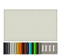 Voile d'ombrage imperméable pour jardin, protection à 98 % contre les rayons UV, pour les fêtes et événements, avec corde gratuite, tissu durable pour toutes les conditions météorologiques, 6 x 6 m