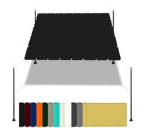 Voile d'ombrage imperméable pour terrasse, 1,6 x 1,8 m, protection UV à 98 % avec corde et kit de fixation, parfait pour abris auto, piscine, jardin, plantes, filet d'ombrage