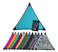 Voile d'ombrage imperméable - Protection solaire de jardin - Avec fixations cordes - 100 % protection contre les rayons UV (2 m x 2 m, bleu)