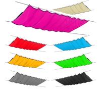 Voile d'ombrage imperméable, protection solaire de jardin, avec fixations en lin, 100 % protection contre les rayons UV, l : 300 cm, L : 600 cm, rose