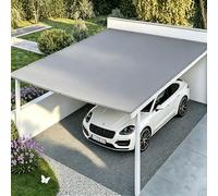 Voile D'ombrage Imperméable Rectangulaire 1.6x2.8M/160x280cm Voiles Ombrages,Bâche Ombrage Polyester Protection UV Solaire pour Patio Terrasse,avec Oeillets et CordonsGris Clair