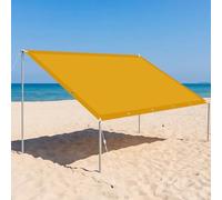 Voile d'ombrage Imperméable Rectangulaire 110 x 375 cm Multi Couleur et Taille Toile Ombrage HDPE Protection UV pour Jardin Extérieur Terrasse Cour, Or