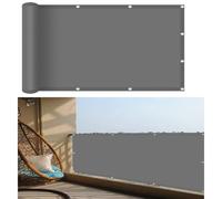 Voile d'ombrage Imperméable Rectangulaire 140 x 220 cm, Imperméable, Robuste, avec Cordons Voile Ombrage pour en Plein Air Voiles d'ombrage Jardin, pour Jardin, Balcon, Gris Clair