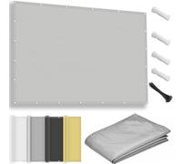 Voile d'ombrage Imperméable Rectangulaire 2.6x4.6m,Toile ombrage Exterieur,Filet dombrage Rectangle avec Protection 98% UV Polyester pour Patio Jardin Terrasse Extérieur,Gris Clair