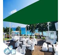 Voile d'ombrage Imperméable Rectangulaire 200 x 550 cm Protection Solaire et Anti UV, Multi Couleur et Taille Filet d'ombrage avec Œillets pour Plantes de Jardin Terrasses, Vert Foncé