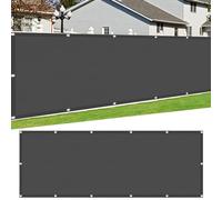 Voile d'ombrage Imperméable Rectangulaire 250 x 250 cm Rectangulaire Toile d'ombrage Anti 98% UV Protection avec Cordons Filet Anti Chaleur pour Patio Être Applicable Jardins, Gris Foncé