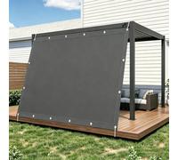Voile d'ombrage Imperméable Rectangulaire 250X450cm/2.5x4.5m Voiles Ombrages de Jardin, Protection UV,95% Filet d'ombrage Extérieur pour terrasse, Balcon, Brise-Vue Gris Foncé