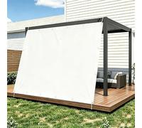 Voile d'ombrage Imperméable Rectangulaire 250X450cm/2.5x4.5m Voiles Ombrages de Jardin, Protection UV,95% Filet d'ombrage Extérieur pour terrasse, Balcon, Brise-Vue Blanc