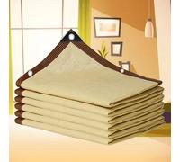 Voile d'ombrage Imperméable Rectangulaire 2x3 Toile d'ombrage Beige 3x4 avec Oeillets Anti UV Filet Protection Solaire Filet Anti Chaleur,beige-4x5m