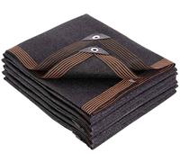 Voile d'ombrage Imperméable Rectangulaire 2x3 Toile Ombrage Extérieur 4x6 Beige L'air Peut circuler vers et vers Le Bas - sans perçage,black-4x5m