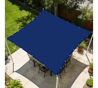 Voile d'ombrage Imperméable Rectangulaire 3 x 6.5 m Imperméableanti Voile d'ombrage Jardin Respirant Pourjardin, Terrasse, Balcon, Extérieur, Bleu Foncé