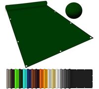 Voile D'Ombrage Imperméable Rectangulaire 4 X 6 M, Protection UV À 98%, Résistante À l'eau, Idéale pour Abriter Un Spa, Jardin Ou Terrasse - Toile D'Ombrage Vert Foncé