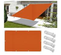 Voile d'ombrage imperméable rectangulaire 4 x 8 m pour extérieur, protection UV avec cordes et œillets, parfait pour jardin, balcon, terrasse - Vela ombreggiante