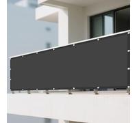 Voile d'ombrage Imperméable Rectangulaire 70 x 500 cm UV Résistant Voile d'ombrage Jardin Antidéchirure pour Jardin Terrasse Extérieur Patio Piscine Balcon, Gris Foncé