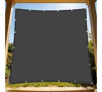 Voile d'ombrage Imperméable Rectangulaire 90 x 500 cm Toile Imperméable Paresoleil Jardin Balcon Contre Le Vent pour en Plein Air, Jardin Terrasse, Gris Foncé