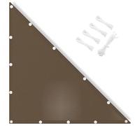 Voile d'ombrage imperméable triangulaire - 2,5 x 4 x 4,72 m - Protection à 95 % contre les rayons UV - Corde incluse - Idéal pour extérieur, jardin, terrasse, pelouse, pergola, abri d'auto - Zone café
