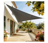 Voile D'ombrage Imperméable Ultime 420D Tissu Enduit PU Résistant Bloque 95% des Rayons UV Conception Renforcée for Terrasse Abri Voiture Et Abri Extérieur(Dark Gray,3 * 3 * 3m)