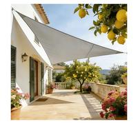 Voile D'ombrage Imperméable Ultime 420D Tissu Enduit PU Résistant Bloque 95% des Rayons UV Conception Renforcée for Terrasse Abri Voiture Et Abri Extérieur(Gray,6 * 6 * 6m)