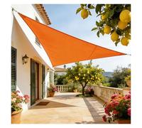 Voile D'ombrage Imperméable Ultime 420D Tissu Enduit PU Résistant Bloque 95% des Rayons UV Conception Renforcée for Terrasse Abri Voiture Et Abri Extérieur(Orange,4 * 4 * 5.7m)
