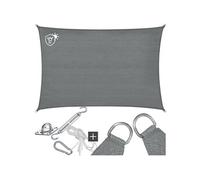 Voile d'ombrage indéchirable avec protection UV imperméable 2x3m gris