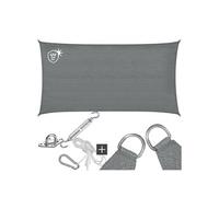 Voile d'ombrage indéchirable avec protection UV imperméable 2x4m gris