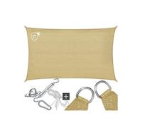 Voile d'ombrage indéchirable avec protection UV imperméable 5x7m sable