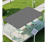 Voile d'ombrage Jardin 0.7 x 1.2 m UV Résistant Contre Le Ven Serre Coupe-Vent Anti-Déchirure avec 4 Morceaux de Corde pour Potager Serre Terrasse Patio Jardin, Gris Clair