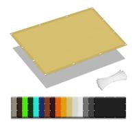 Voile d'ombrage Jardin 1.6 x 4.5 m Respirant Protection des Rayons UV Rayons Toile d'ombrage Extérieur avec 4 Morceaux de Corde pour Serre/Jardin/Pergola/Patio Lawn, Couleur Crème