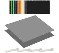 Voile d'ombrage Jardin 130 x 300 cm Résistant 98% Protection Rayons UV Toile d'ombrage Rectangulaire avec Oeillets Cordons pour Patio Jardin Terrasse Extérieur, Gris Clair