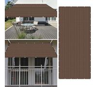 Voile d'ombrage Jardin 150 x 530 cm Respirante 98% UV Protection Diffuseur Ombre Protection Soleil avec Oeillets pour Patio Jardin Terrasse Extérieur Balcon, Brun