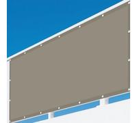 Voile d'ombrage Jardin 175 x 225 cm Aux Intempéries avec Cordes de Fixation Protection Solaire avec Corde Libre et Oeillets pour Patio Balcon Terrasse Camping Extérieur, Kaki