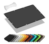 Voile d'ombrage Jardin 2.2 x 2.8 m Lmperméable Toile Ombrage UV Protection Bache Ombrages avec Le Kit de Fixation pour Jardin, Terrasse, Camping, Balcon, Gris Foncé