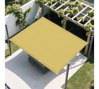 Voile d'ombrage Jardin 2.6 x 4 m Lmperméable Toile Ombrage UV Protection Toiles D'Ombrages avec Oeillets et Cordons pour Patio Jardin, Terrasse, Extérieur, Balcon, Couleur Crème