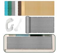 Voile d'ombrage Jardin 220 x 505 cm Protection des Rayons 95% UV Toile d'ombrage pour Pergola avec Cordons pour Jardin Terrasse Extérieur Patio Piscine, Gris Clair