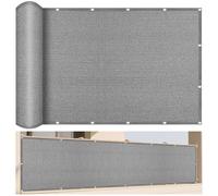 Voile d'ombrage Jardin 240 x 560 cm Respirante UV Protection HDPE Voile d'ombrage Terrasse avec Le Kit de Fixation pour Patio Jardin Terrasse Extérieur Camping, Gris Clair