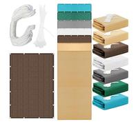 Voile d'ombrage Jardin 280 x 690 cm Résiste à des Forces de Traction Élevées Toile Solaire Voile avec Oeillets Cordons pour Cour, Terrasse, Jardin, Piscine, Camping, Brun