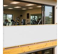 Voile d'ombrage Jardin 300 x 310 cm Anti UV Polyester Imperméable Ombrage Toile Solaire Voile avec Cordons pour Patio Jardin Terrasse Extérieur, Blanc