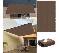 Voile d'ombrage Jardin 300 x 620 cm Respirant Protection des Rayons UV Toile Parasol de Potager avec Le Kit de Fixation pour Balcon, Camping, Terrasse, Jardin, Brun