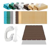 Voile d'ombrage Jardin 350 x 420 cm Protection des Rayons 98% UV Toile d'ombrage Résistant à La Pluie Respirante HDPE pour Jardin Terrasse Balcon Extérieur, Brun