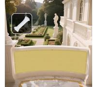 Voile d'ombrage Jardin 400 x 470 cm Résistant Aux UV Serres Filet Coupe-Vent avec Corde Libre Facile à Plier pour Patio Jardin Terrasse Extérieur Balcon, Jaune Sable