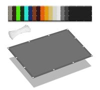 Voile d'ombrage Jardin 50 x 200 cm Imperméable 95% UV Protection Pare Soleil Terrasse Cordes de Fixation Incluses pour Potager Serre Terrasse Patio Jardin, Gris Clair