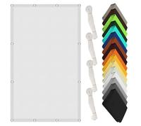 Voile d'ombrage Jardin 60 x 600 cm Imperméable Protection UV 95% Toiles D'Ombrages UV Protection avec 4 Morceaux de Corde pour Patio Jardin Terrasse Extérieur Camping, Blanc