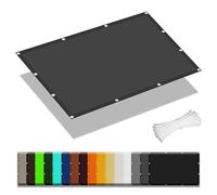 Voile d'ombrage Jardin 7 x 10 m Respirant Protection des Rayons UV Rayons Toile d'ombrage Extérieur avec 4 Morceaux de Corde pour Serre/Jardin/Pergola/Patio Lawn, Gris Foncé