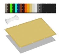 Voile d'ombrage Jardin 75 x 800 cm Imperméable 95% UV Protection Pare Soleil Terrasse Cordes de Fixation Incluses pour Potager Serre Terrasse Patio Jardin, Couleur Crème