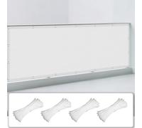 Voile d'ombrage Jardin 80 x 100 cm UV Résistant Contre Le Ven Auvent Imperméable UV Protection avec 4 Morceaux de Corde pour La Fête de Jardin Patio Extérieur, Blanc